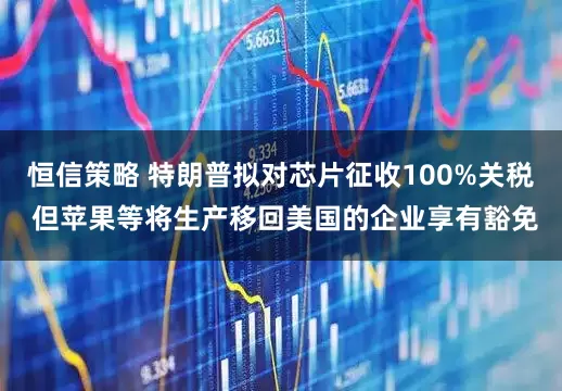 恒信策略 特朗普拟对芯片征收100%关税 但苹果等将生产移回美国的企业享有豁免